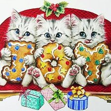 Схема вышивки «Котята»