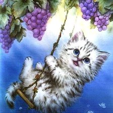 Схема вышивки «Котенок»