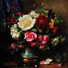 Схема вышивки «ROSES, THE PERFECTION OF SUMMER»