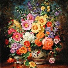 Схема вышивки «GARDEN FLOWERS OF SEPTEMBER»