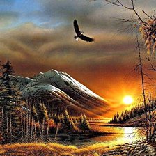 Схема вышивки «Полет»