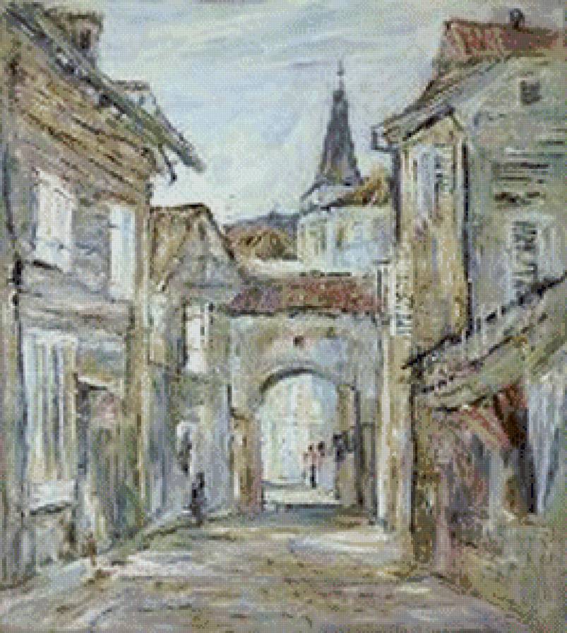 Город - город, акварель - предпросмотр