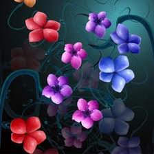 Схема вышивки «цветы»