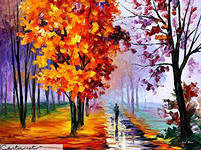 Схема вышивки «Осень в городе»