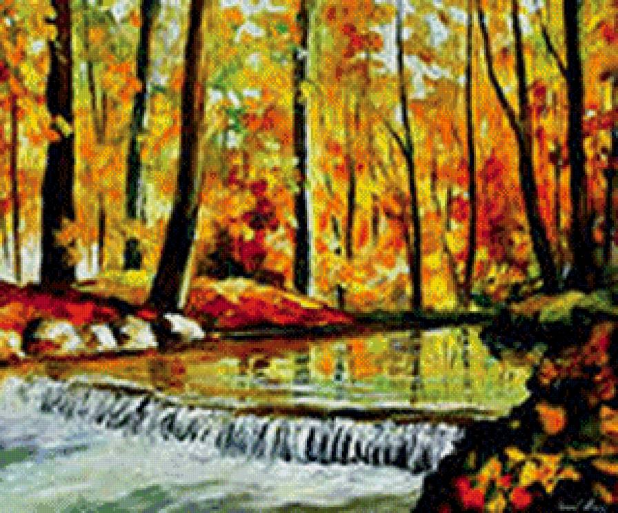 Осень в лесу - осень, лес, пейзаж - предпросмотр