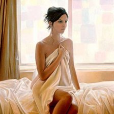 Схема вышивки «Девушка»