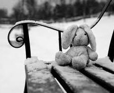 Схема вышивки «Оставили зайку...»