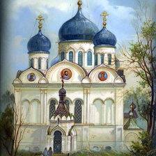 Схема вышивки «Храм»