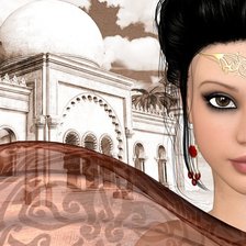 Схема вышивки «Девушка Востока»