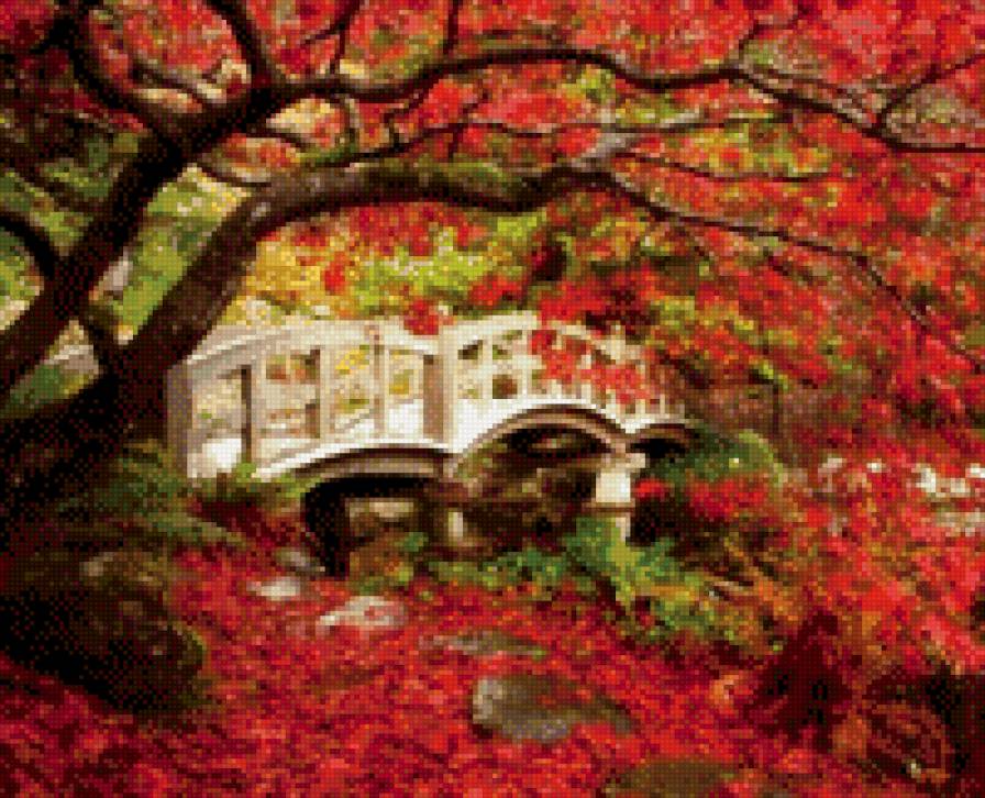 мост в зиму - природа, моты, осень - предпросмотр