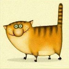 Схема вышивки «Котик»