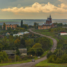 Схема вышивки «моя деревня»