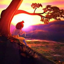 Схема вышивки «Кришна и флейта»