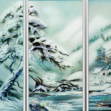 Схема вышивки «Зима»