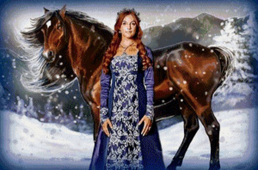 Великолепный век - лошадь, великолепный век, зима - предпросмотр