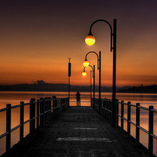 Схема вышивки «Вечер на берегу»