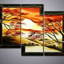 Схема вышивки «на закате»