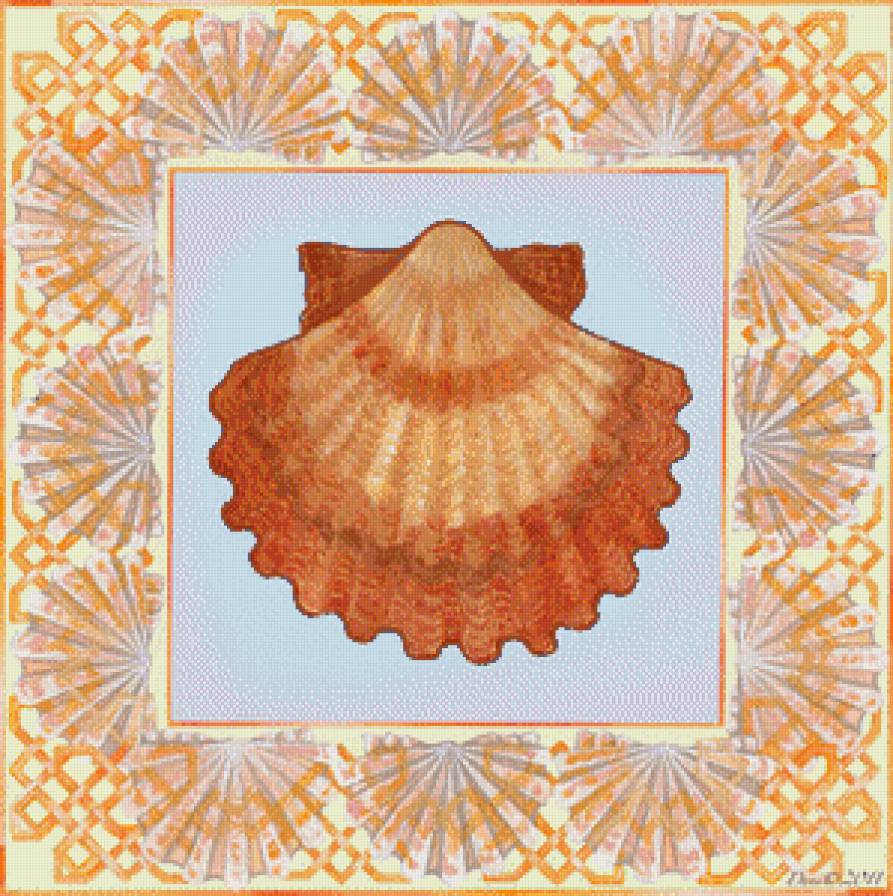 Идеи для подушки "Морская тема" - ракушки, подушка, море - предпросмотр