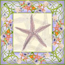 Схема вышивки «Идеи для подушки "Морская тема"»