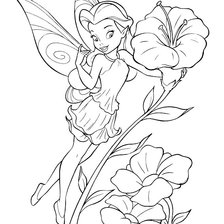 Схема вышивки «тинки и цветы»