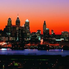 Схема вышивки «Панорама Нью Йорка»