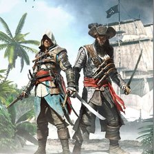 Схема вышивки «Эдвард Кэнуэй и Эдвард Тич»