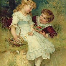 Схема вышивки «bavshvebi»