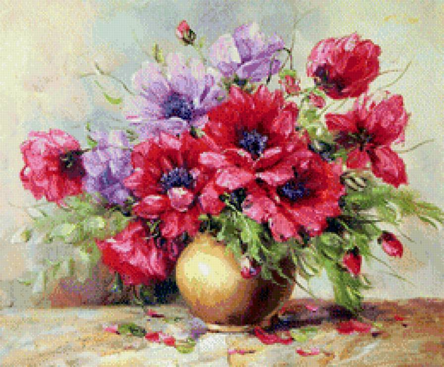 Маки - букеты - предпросмотр