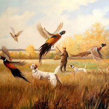 Схема вышивки «Охота»