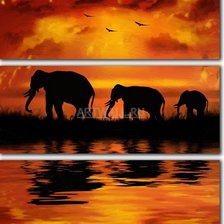 Схема вышивки «Слоны»