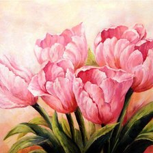 Схема вышивки «Тюльпаны»