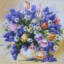 Схема вышивки «роскошный букет»