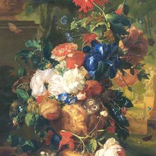 Схема вышивки «Ян Ван Хейсум цветы»