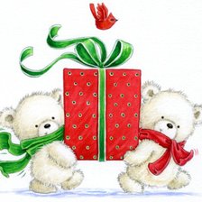 Схема вышивки «мишки»