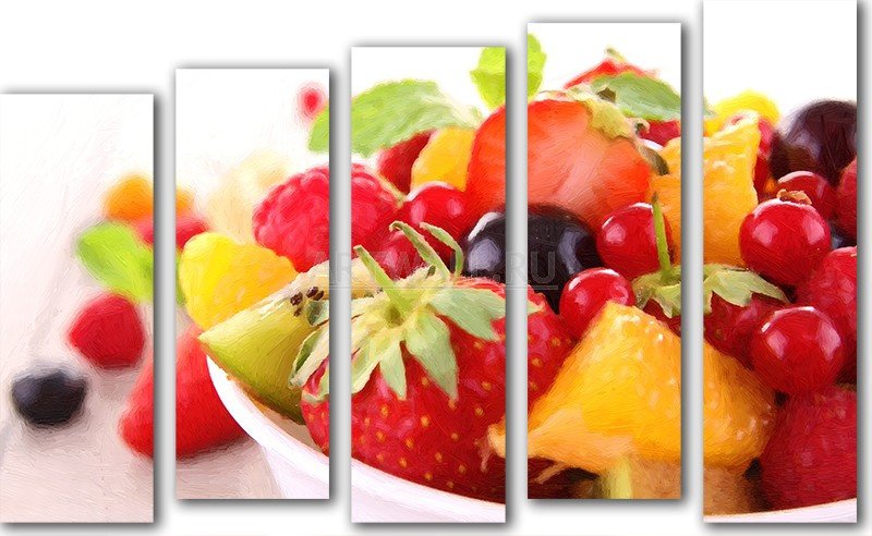 №555121 - фрукты, триптих - оригинал