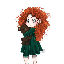 Схема вышивки «Baby Merida»