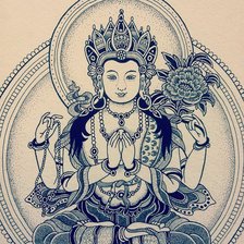 Схема вышивки «Кришна»