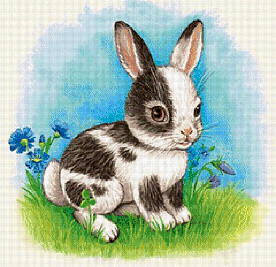 Зайчик - животные, детское - предпросмотр