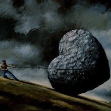 Схема вышивки «senza-amore-vivere è facile, ma senza di lui e impossibile»