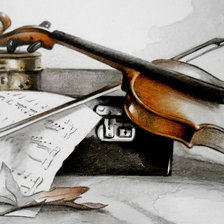 Схема вышивки «скрипка»