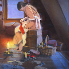 Схема вышивки «Маленькая рукодельница»