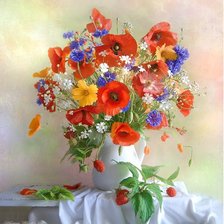 Схема вышивки «Букет цветов»