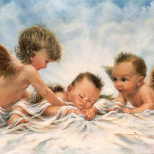 Схема вышивки «Ангелочки»