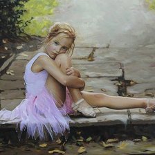 Схема вышивки «Девочка балерина»