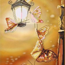 Схема вышивки «Бабочки»