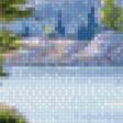 Предпросмотр схемы вышивки «горный пейзаж» (№555844)
