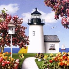 Схема вышивки «тихий уголок»