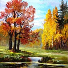 Схема вышивки «осень»