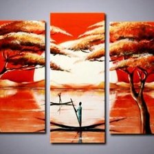 Схема вышивки «полиптих африка»