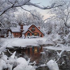 Схема вышивки «Городской пейзаж»